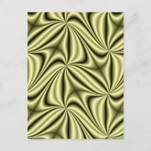 Gold Rush Hologram Fractal Briefkaart