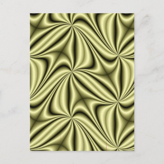 Gold Rush Hologram Fractal Briefkaart (Voorkant)