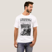Gold Rush State of Mind Basic T-Shirt, White T-shirt (Voorkant volledig)