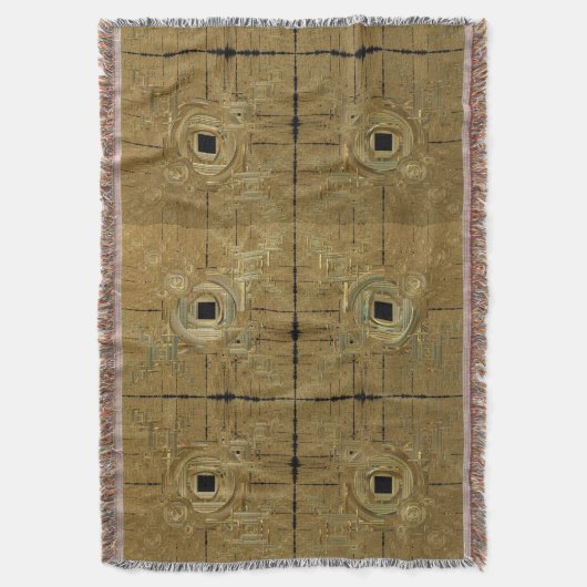 Gold Rush Throw Blanket Deken (Voorkant Verticaal)