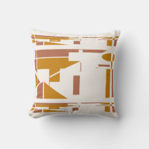 Gold Rust Off-White Southwest Look Geometrisch Mot