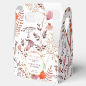 Gold Rustic Boho Chic Wildflowers Fall Wedding Bedankdoosjes (Geopend)