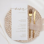 Gold Rustic Calligraphie Élégante Mariage Cartes d<br><div class="desc">Calligraphie rustique Elégant Mariage Menu Cartes Minimaliste Mariage Menu Cartes | Menu Moderne,  Menu Dîner Mariage,  Menu Rustique Dîner Mariage et Menu Boissons,  Calligraphie Simple Menus Mariage Rustique Menus Mariage,  Menu Mariage Rustique,  Menu Table Mariage</div>