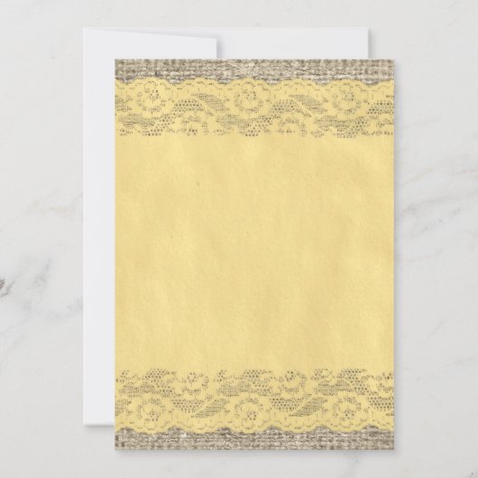 Gold Rustic Lace Wedding Invitations (Dos)