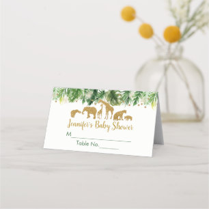 Gold Safari Animal Baby shower