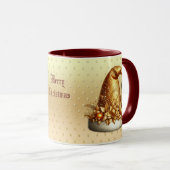 Gold Santa Hat Christmas Holiday Mug (Devant droit)
