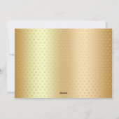 Gold Santa Hat Kerstvakantie Kaart (Achterkant)