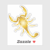 Gold Scorpion Sticker (Vel)