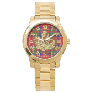 Gold Scottish Thistle op Play Horloge