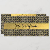 Gold Scratch Golden Modern Glam Cadeaubon (Voorkant / Achterkant)