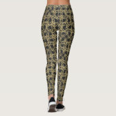 Gold Scratch Golden Modern Glamour Unique Chic Leggings (Achterkant)