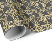 Gold Scratch Golden Modern Glamour Unique Elegant Cadeaupapier (Rol Hoek)