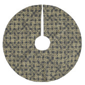 Gold Scratch Golden Modern Glamour Unique Elegant Kerstboom Rok (Voorkant)