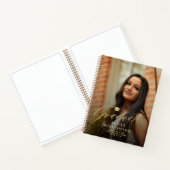 Gold script 2 photo graduation fête livre d'or (Intérieur)