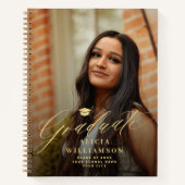 Gold script 2 photo graduation fête livre d'or (Devant)