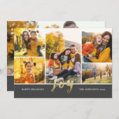 Gold Script 6 Photo Joyeux Noël Carte