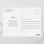 Gold Script Afstuderen Photo Collage Invitation Folie Uitnodiging Briefkaart (Achterkant)