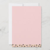 Gold Script Confetti Photo Pink Grad Faire-part (Dos)