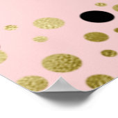 Gold Script Congrats Grad rose Affiche de bienvenu (Coin)