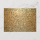 Gold Script elektronische RSVP-bruiloft gereservee Informatiekaartje (Achterkant)