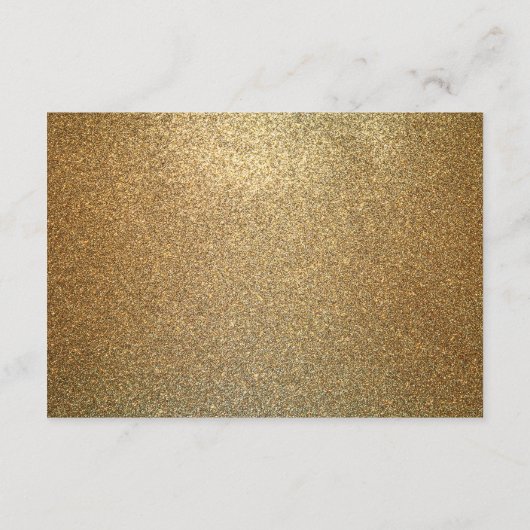 Gold Script elektronische RSVP-bruiloft gereservee Informatiekaartje (Achterkant)
