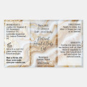 Gold Script Fles Label 4oz Olie Dropper Product (Voorkant)