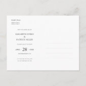 Gold Script Foto Opslaan van de datum bruiloft Uitnodiging Briefkaart (Achterkant)