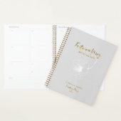 Gold Script Future Mme Dove Grey Wedding planner (Devant avec enveloppe)