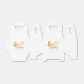 Gold Script Happy Birthday Bedankdoosjes (Uitgevouwen)