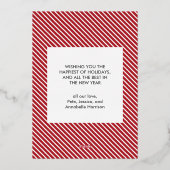 Gold Script Joyeux Noël Foil Carte de vacances (Verso)