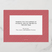 Gold Script Joyeux Noël Foil Carte de vacances (Verso)