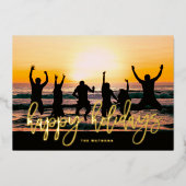 GOLD Script Joyeux vacances Noël (Recto)