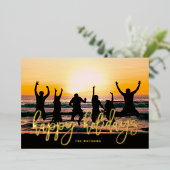 GOLD Script Joyeux vacances Noël (Debout devant)