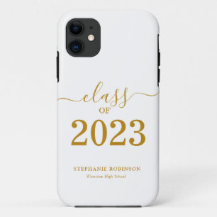 Gold Script-klasse van 2023-Afstuderen iPhone 11 Hoesje