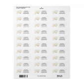 Gold Script-klasse van 2025 Afstudeerder Etiket (Full Sheet)