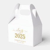 Gold Script-klasse van 2025 Afstuderen Bedankdoosjes (Achterkant)