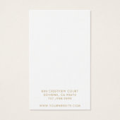 Gold Script Logo Jewelry Earring Display Card (Dos)