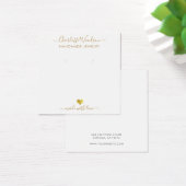 Gold Script Name Earning Jewelry Display Kaart (Bureau)