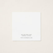 Gold Script Nom Earring Bijoux Carte d'affichage (Dos)