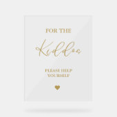 Gold Script Pour les enfants Faveurs de mariage (Recto)