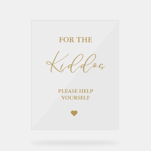 Gold Script Pour les enfants Faveurs de mariage (Recto)