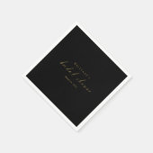 Gold Script Vrijgezellenfeest servetten –  (Hoek)