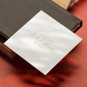 Gold Script Vrijgezellenfeest servetten –