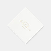 Gold Script Vrijgezellenfeest servetten – (Hoek)