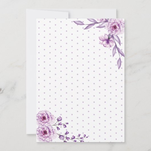 Gold Script-Waterverf Verrassingsdag Kaart (Achterkant)