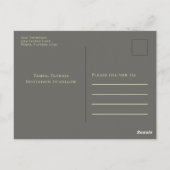 Gold Script Wedding Save the Date Foto Aangepast Briefkaart (Achterkant)