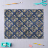 Gold Scroll Design op Paarse ontkoppeling Tissuepapier (Craft)