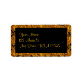 Gold Scroll Etiket (Voorkant)