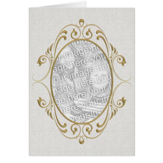 Gold Scroll Lijst Card (Voorkant)