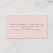 Gold Seashell Elegant Visitekaartje (Achterkant)